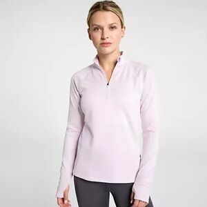 DSG- Women's‎ Soft Purple Long Sleeve Quarter-Zip Top Size L
